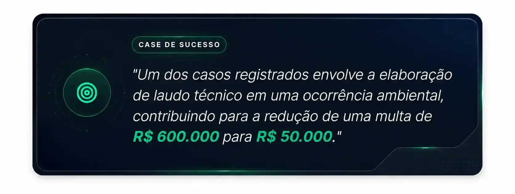Caso técnico de laudo ambiental